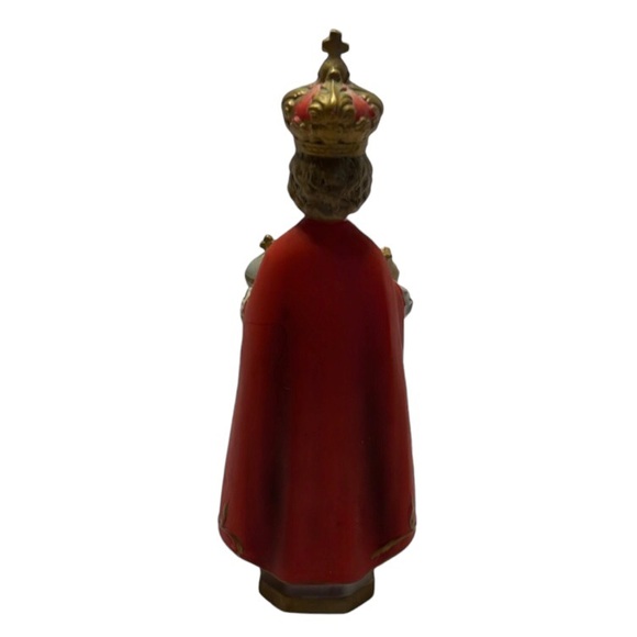 Vintage 1961 Infant of Prague Statue. Hand painted. Pre Owned - Picture 3 of 4